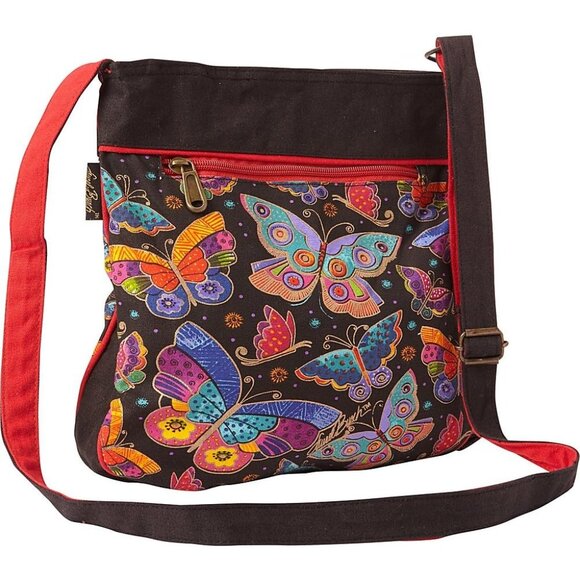 Laurel Burch LB6133 Butterflies Crossbody Bag NWT - Picture 2 of 4
